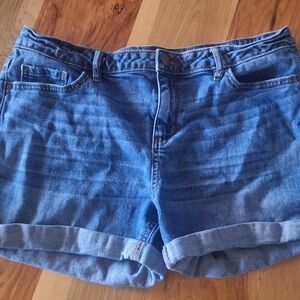 LC Lauren Conrad Size 12 Medium Blue Denim Shorts Travel Summer Vacation